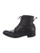 Edward Green Leather Combat Boots