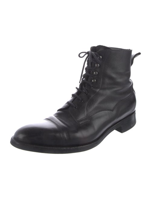 Edward Green Leather Combat Boots