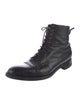 Edward Green Leather Combat Boots