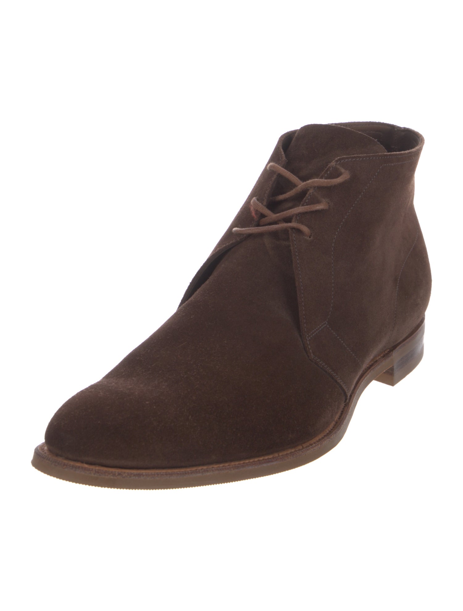 Edward Green Suede Lace-Up Boots