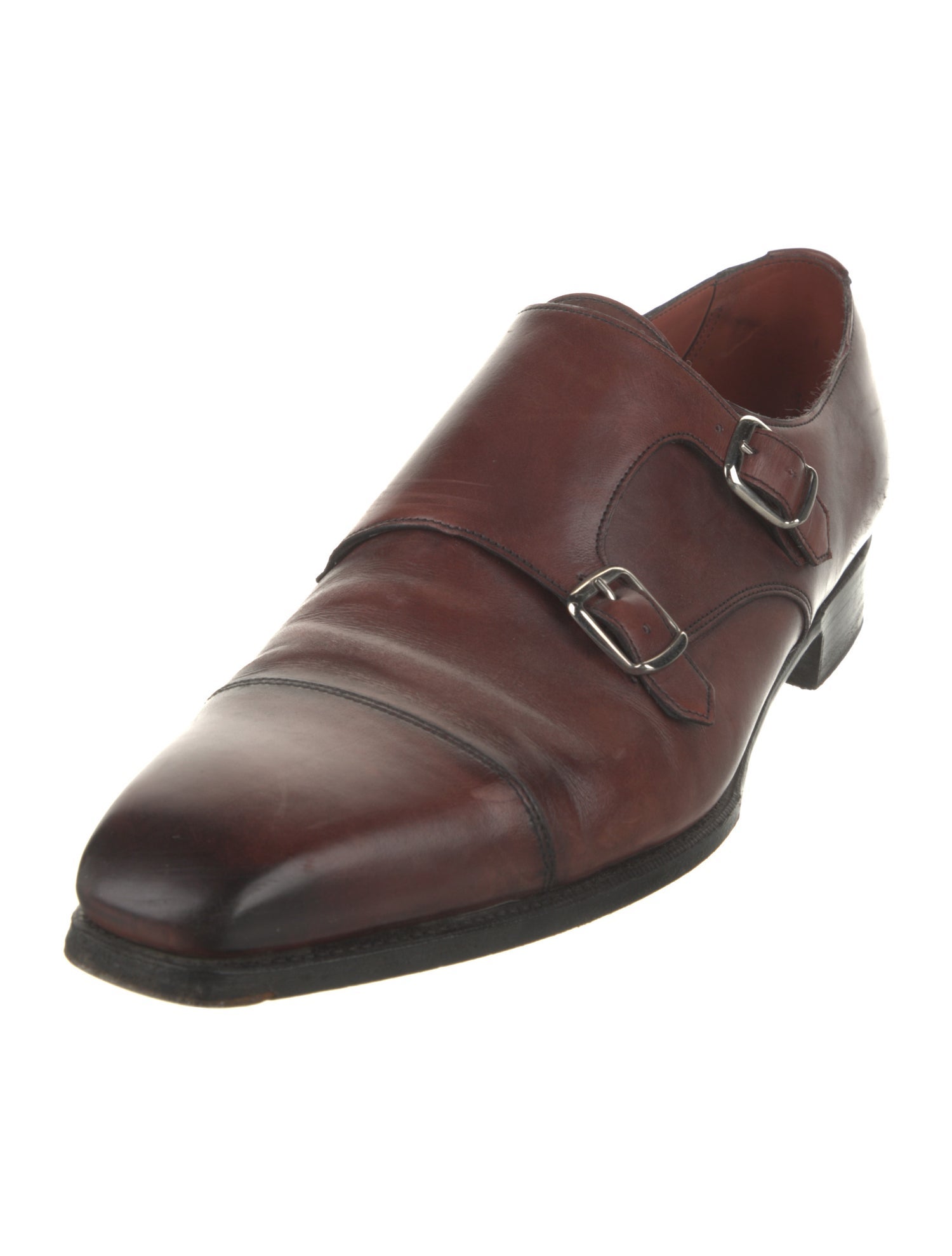 Edward Green Leather Monk Straps