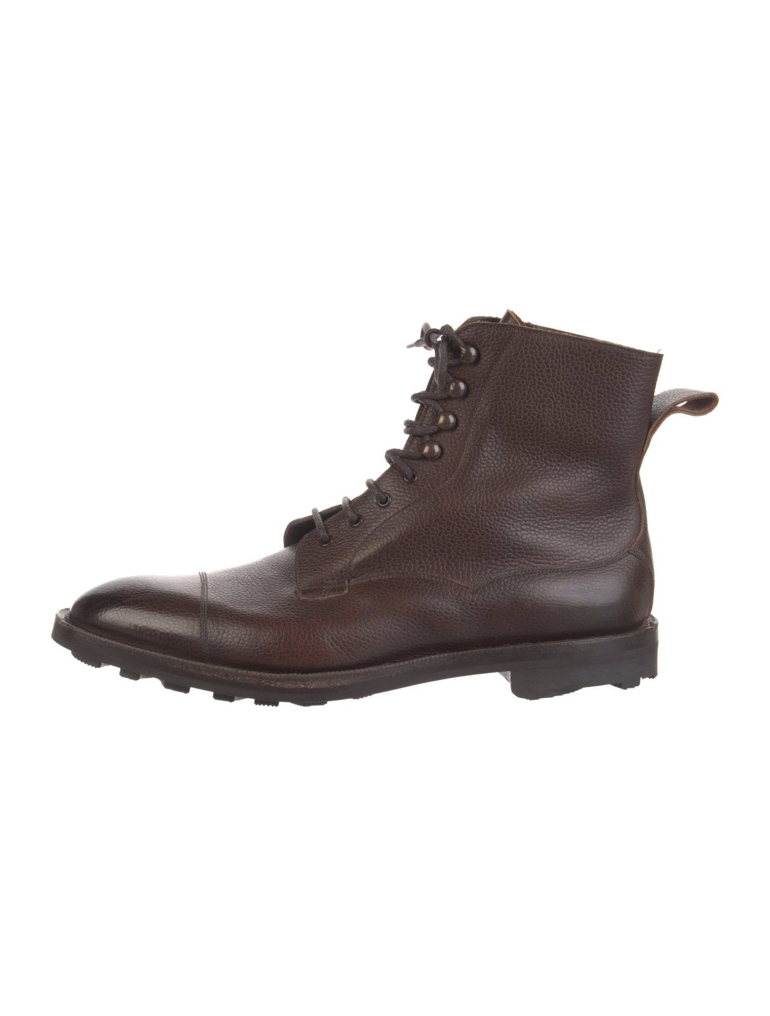 Edward Green Leather Combat Boots