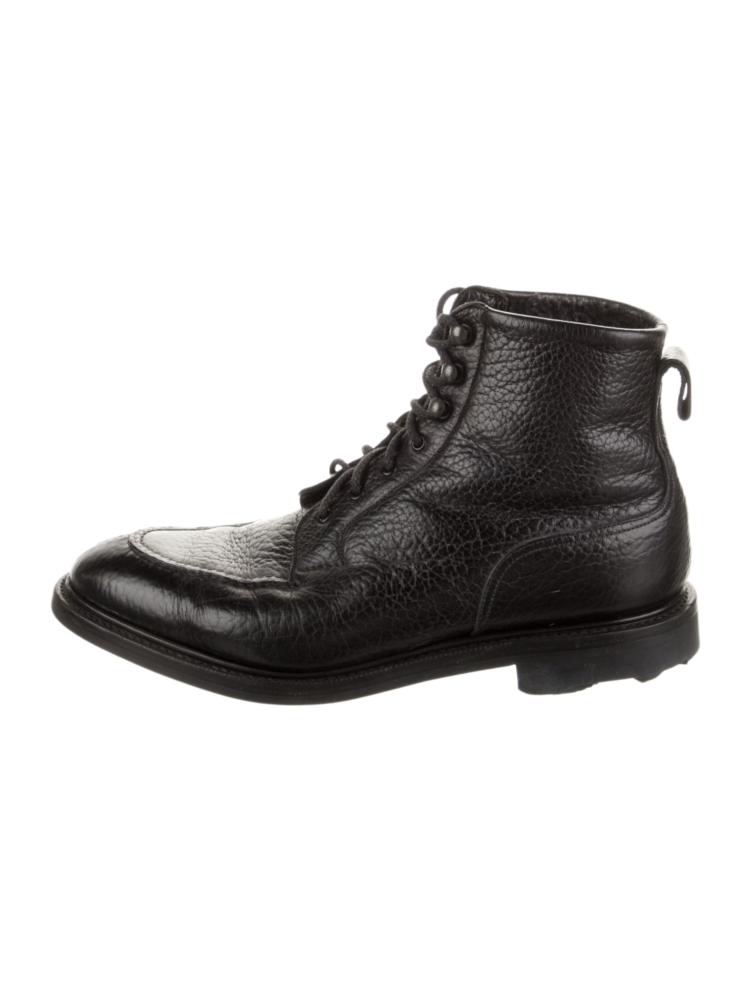 Edward Green Leather Lace-Up Boots