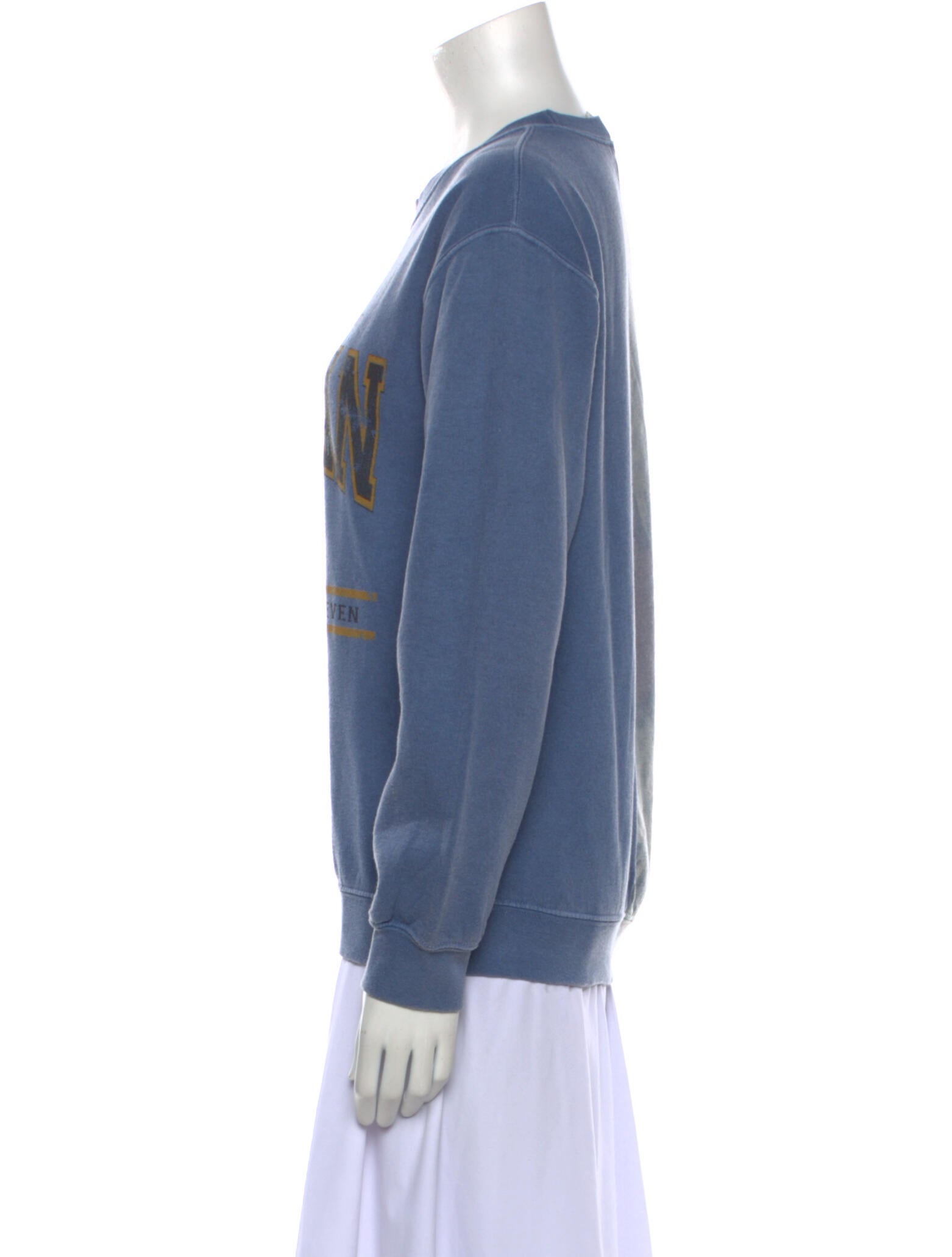 Weiss Graphic Print Crew Neck Sweatshirt