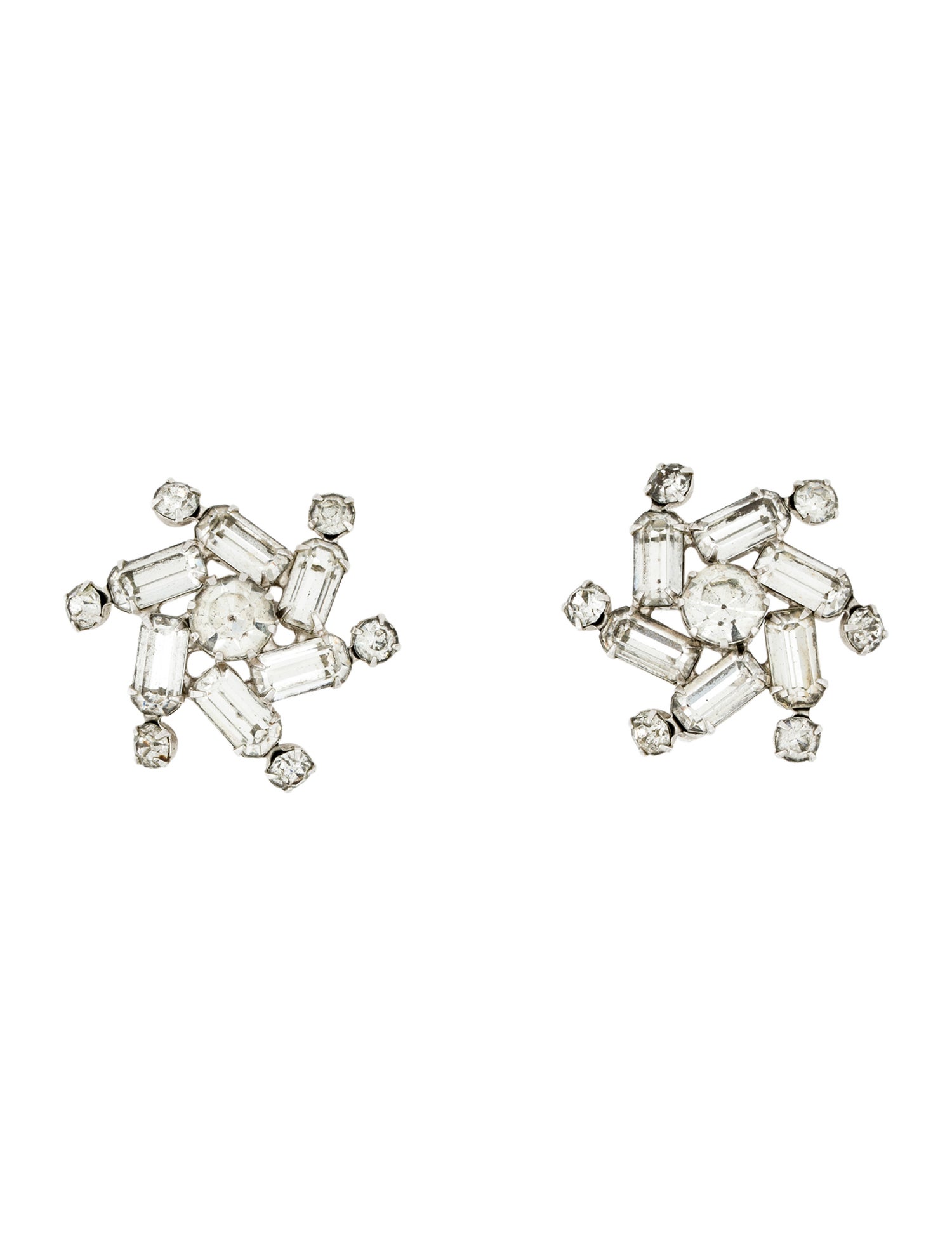 Weiss Crystal Clip-On Earrings