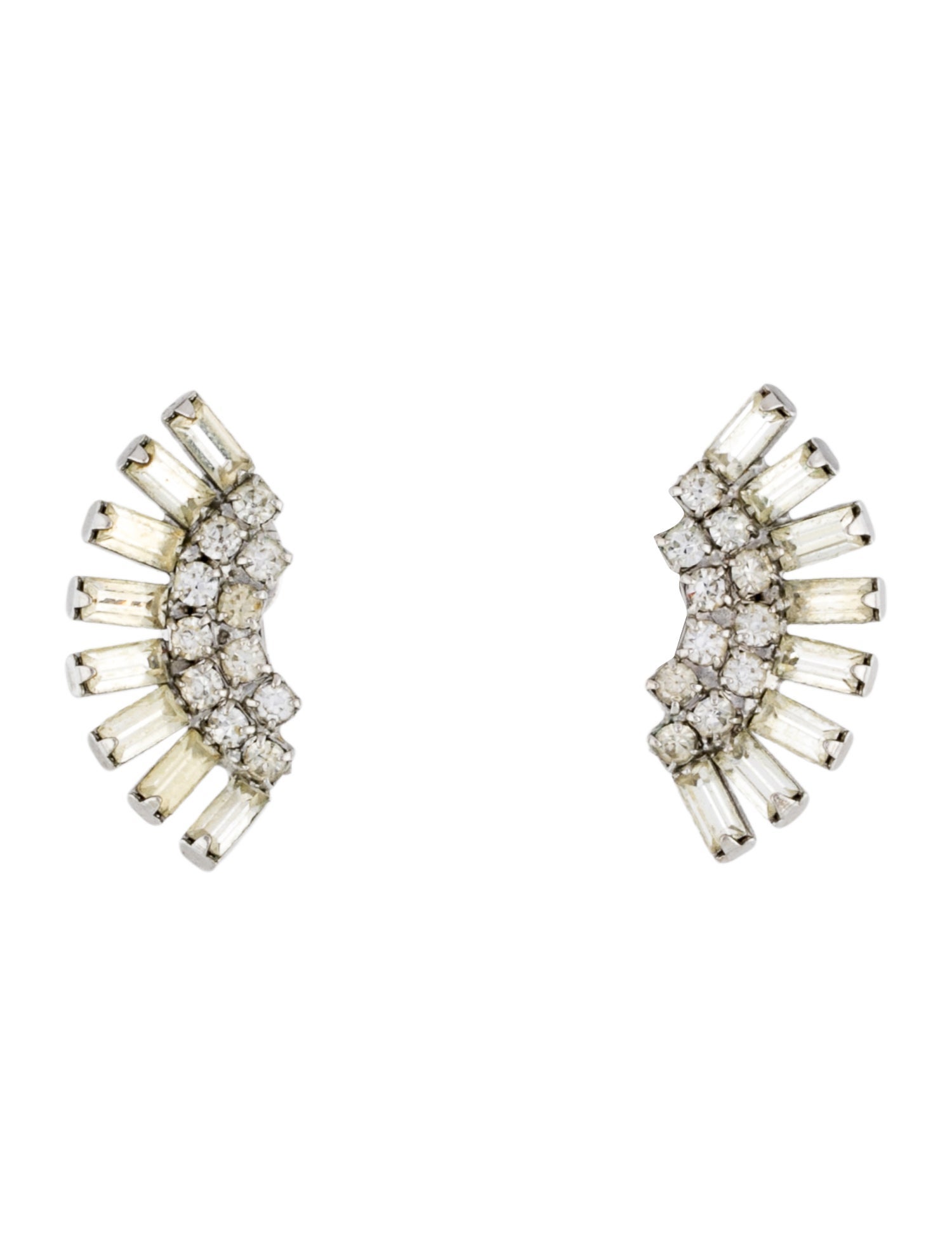 Weiss Crystal Clip-On Earrings
