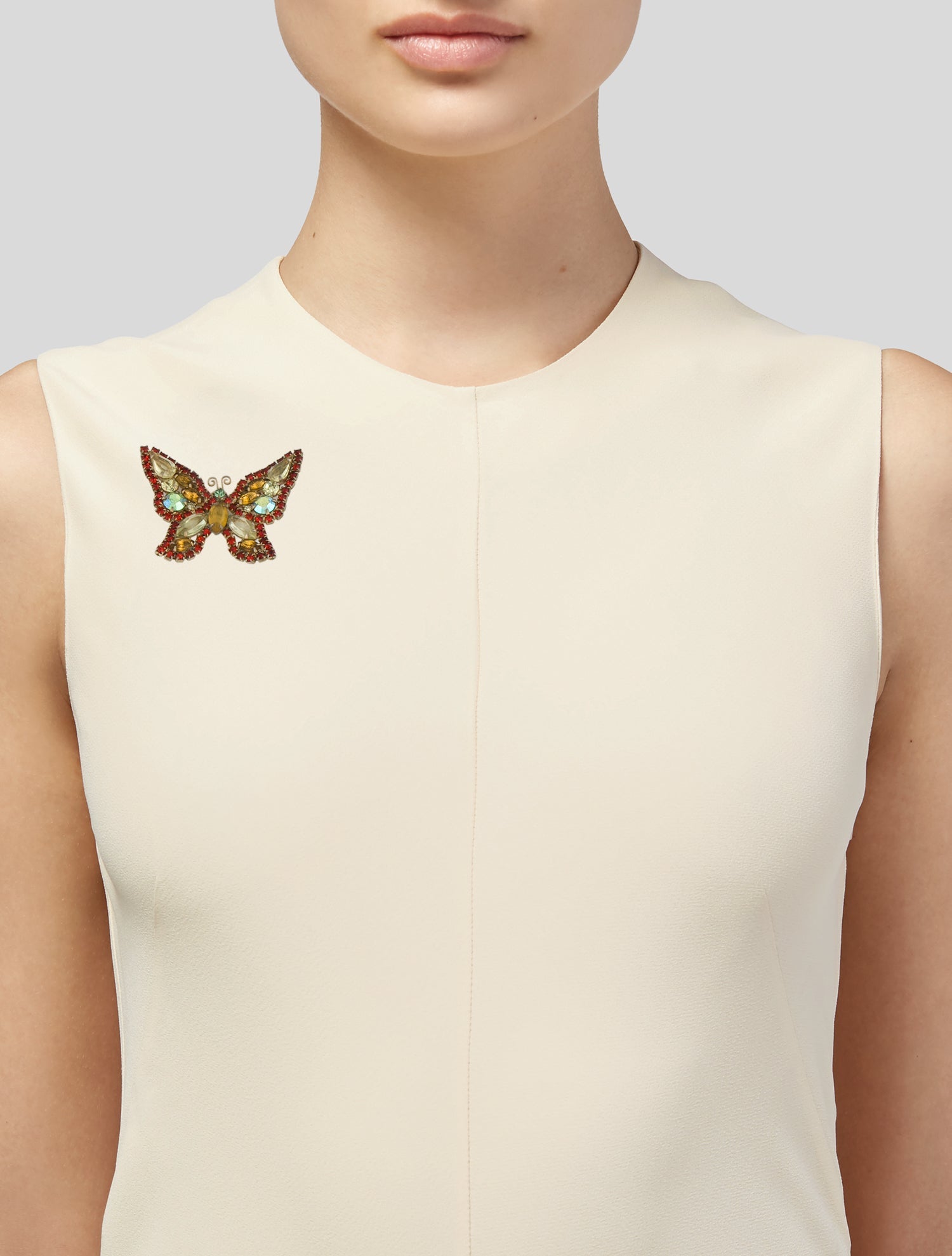 Weiss Crystal Butterfly Brooch