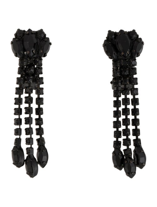 Weiss Crystal Drop Clip-On Earrings