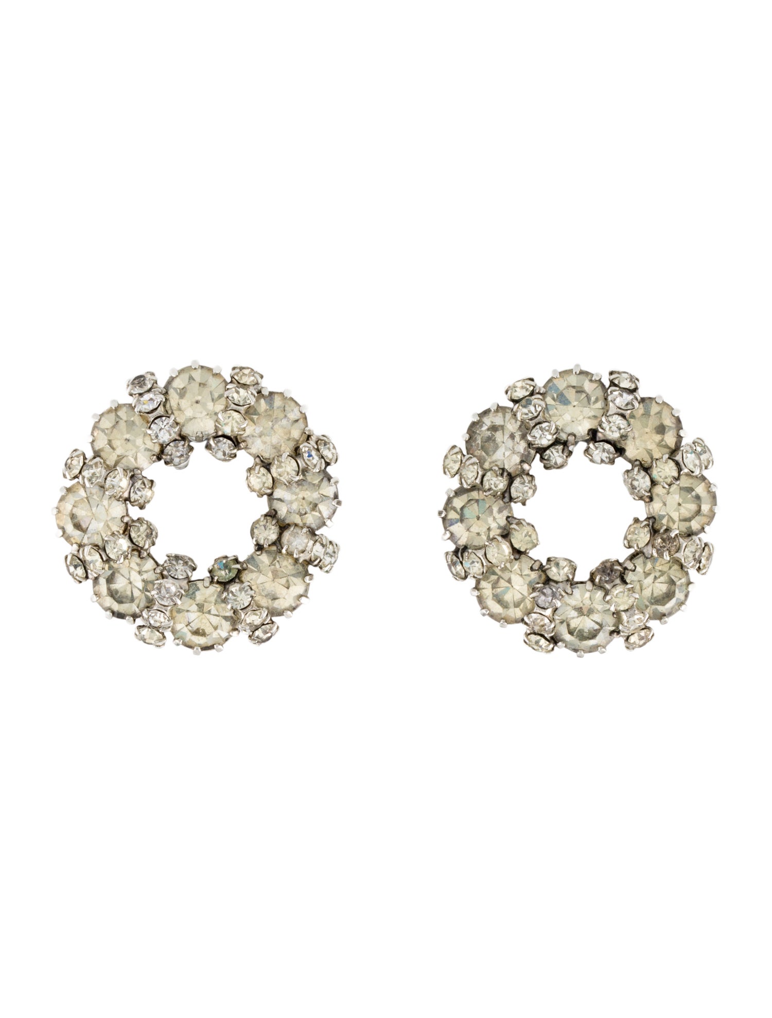 Weiss Crystal Clip-On Earrings