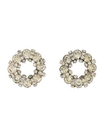 Weiss Crystal Clip-On Earrings