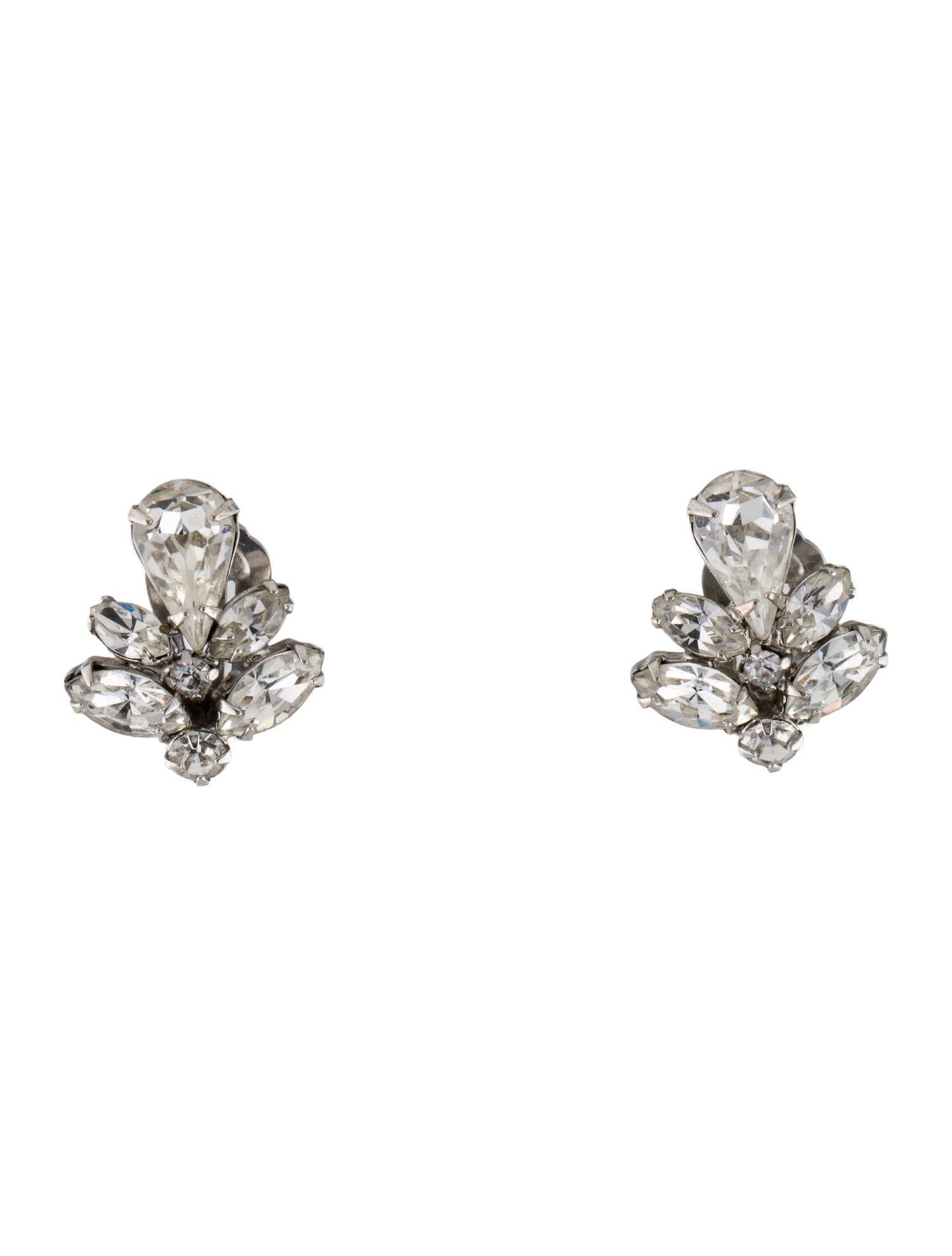 Weiss Crystal Clip-On Earrings