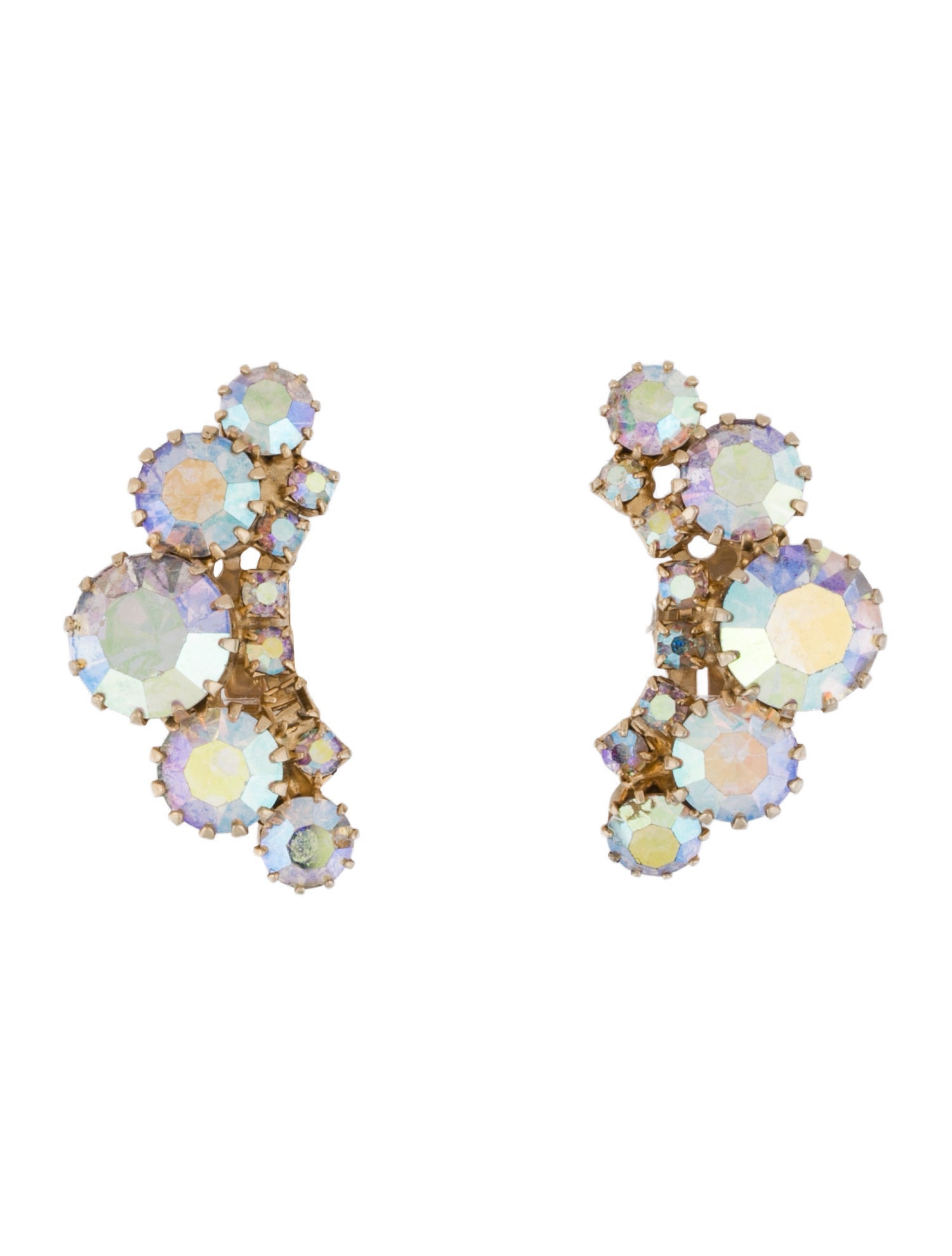 Weiss Crystal Clip-On Earrings