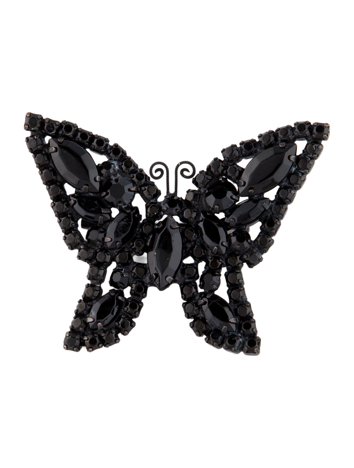 Weiss Crystal Butterfly Pin Brooch