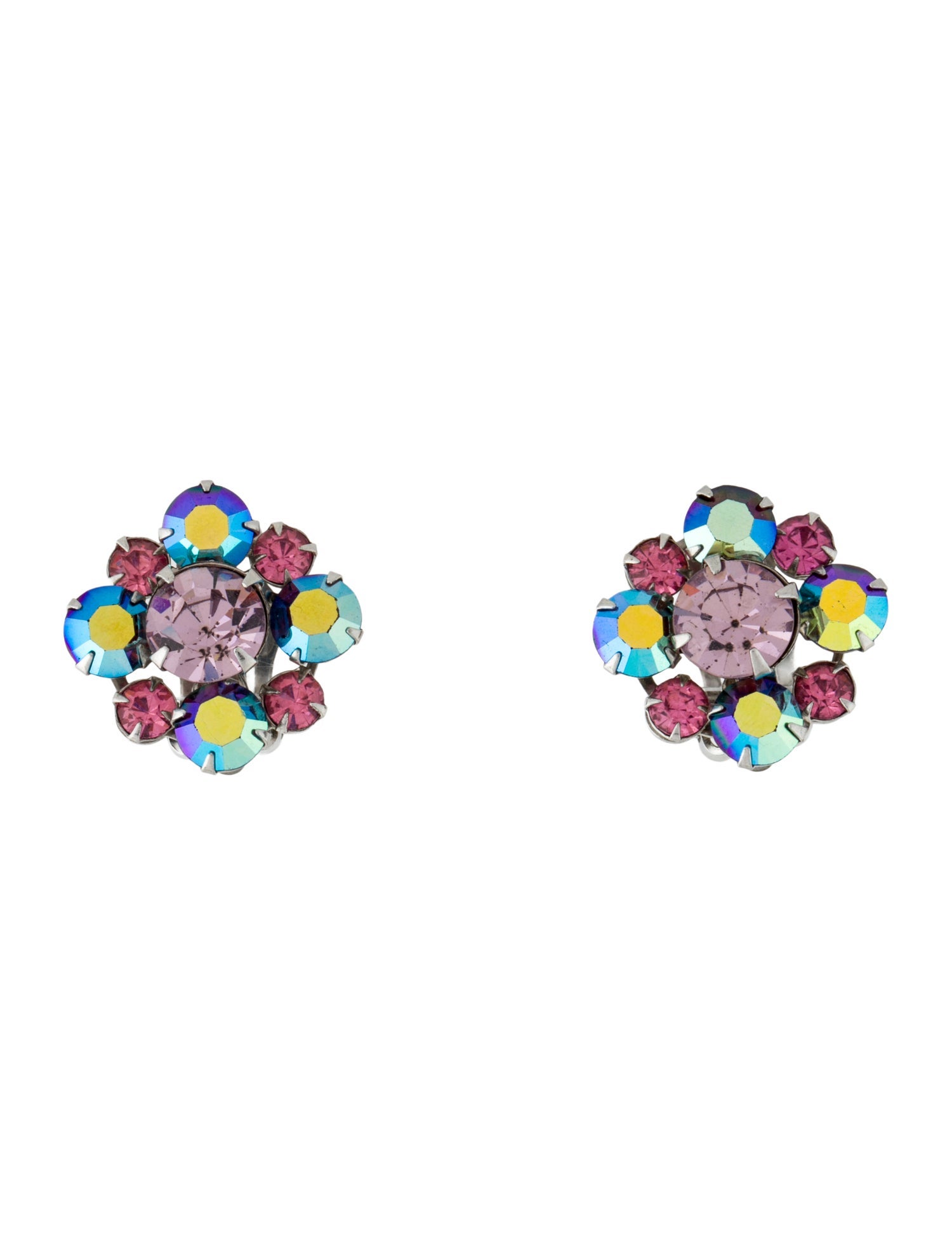 Weiss Crystal Clip-On Earrings