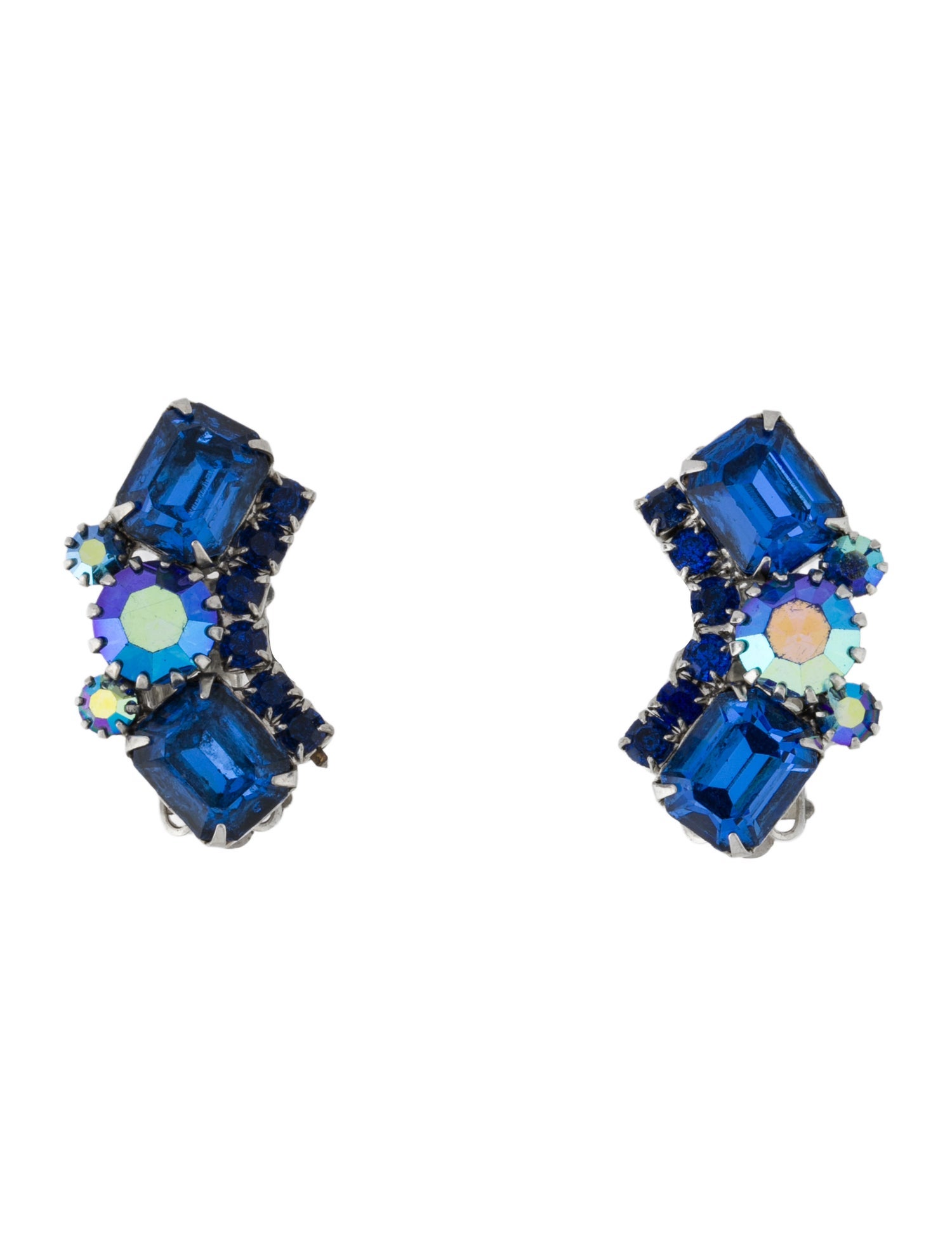 Weiss Crystal Clip-On Earrings