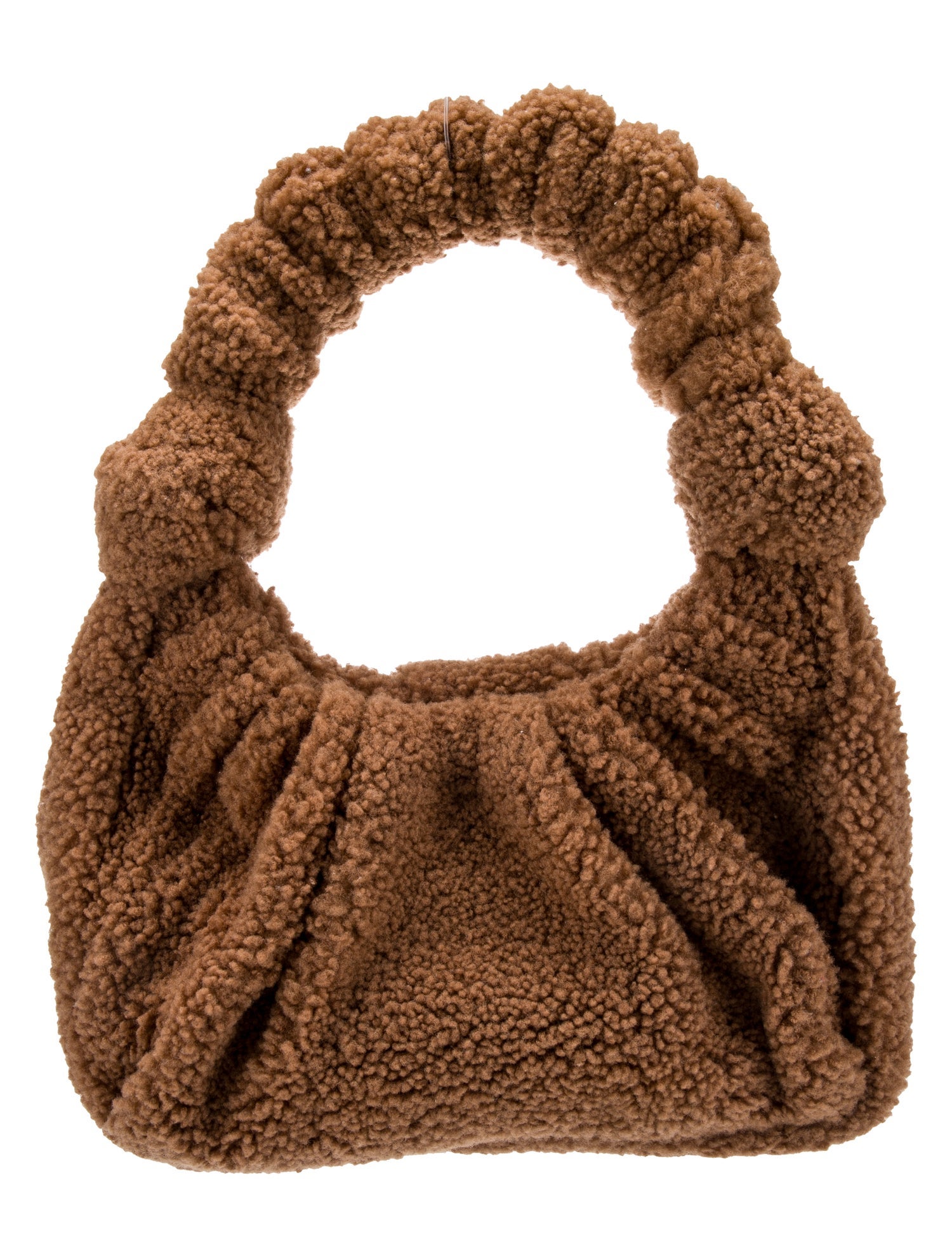 Emm Kuo Shearling Top Handle Bag