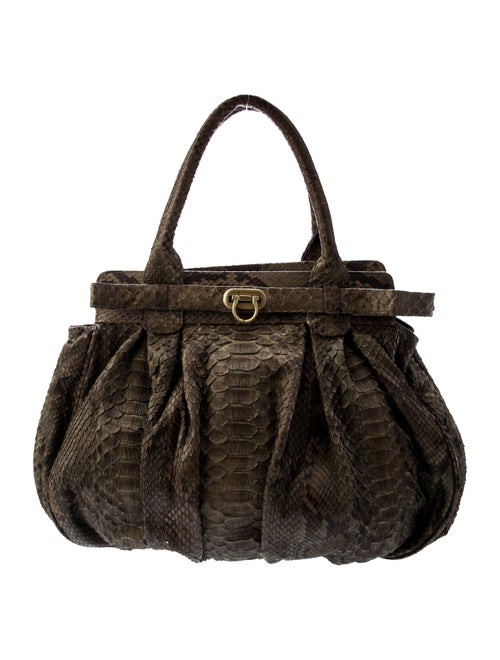 Emm Kuo Python Top Handle Bag