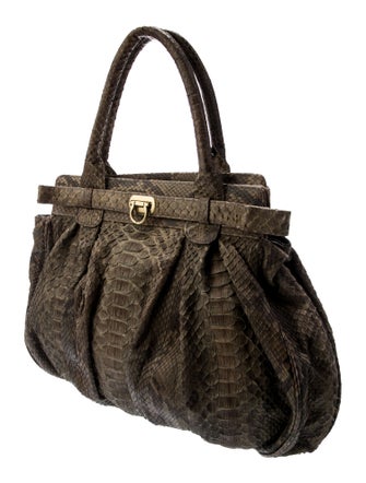 Emm Kuo Python Top Handle Bag