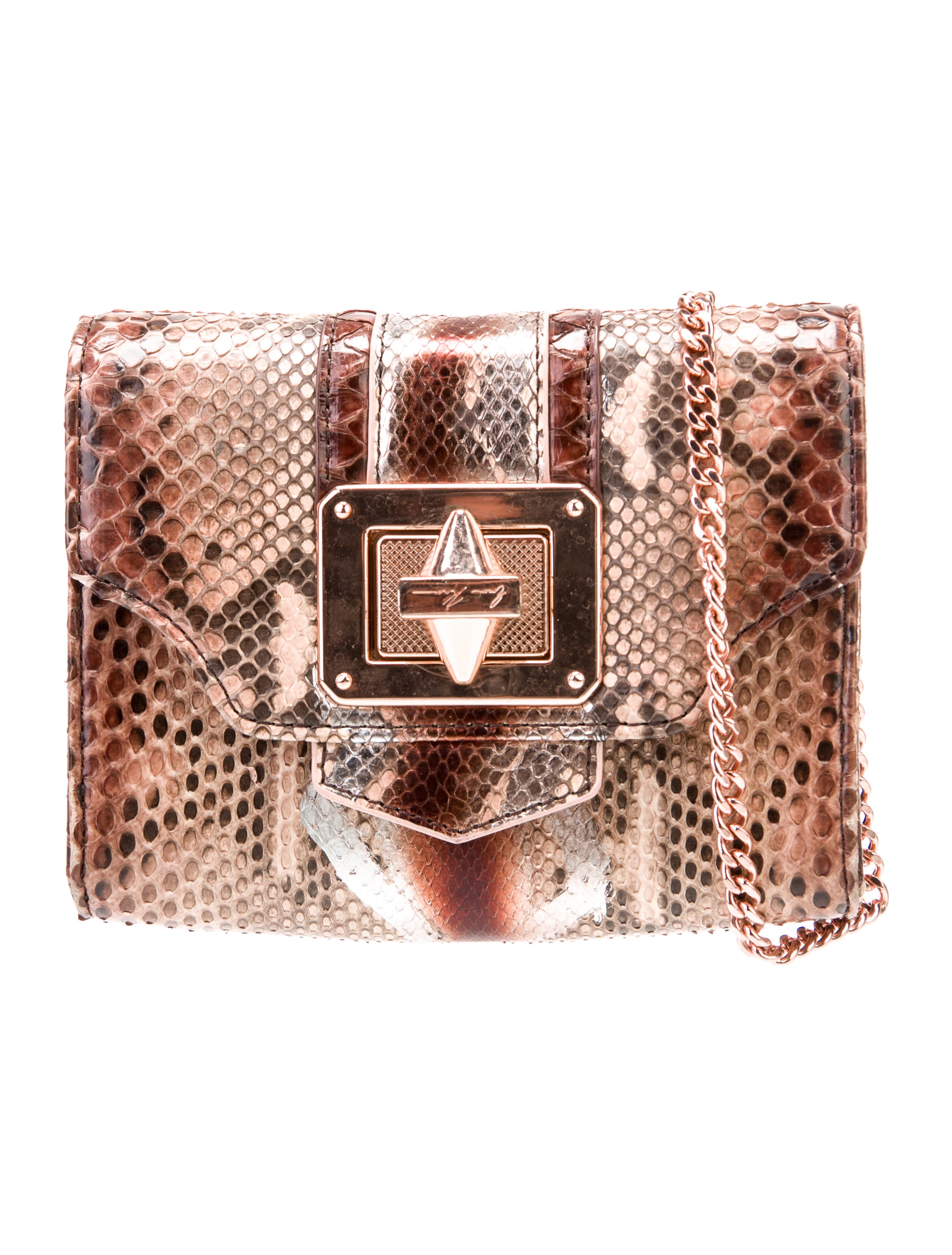 Emm Kuo Snakeskin Minaudière