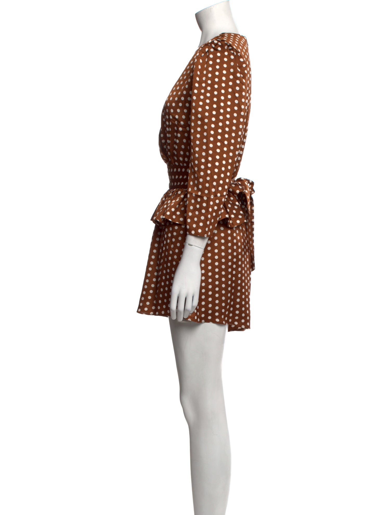 Elliatt Polka Dot Print V-Neck Romper