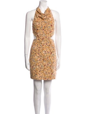 Elliatt Dresses Floral Print Mini Dress XS