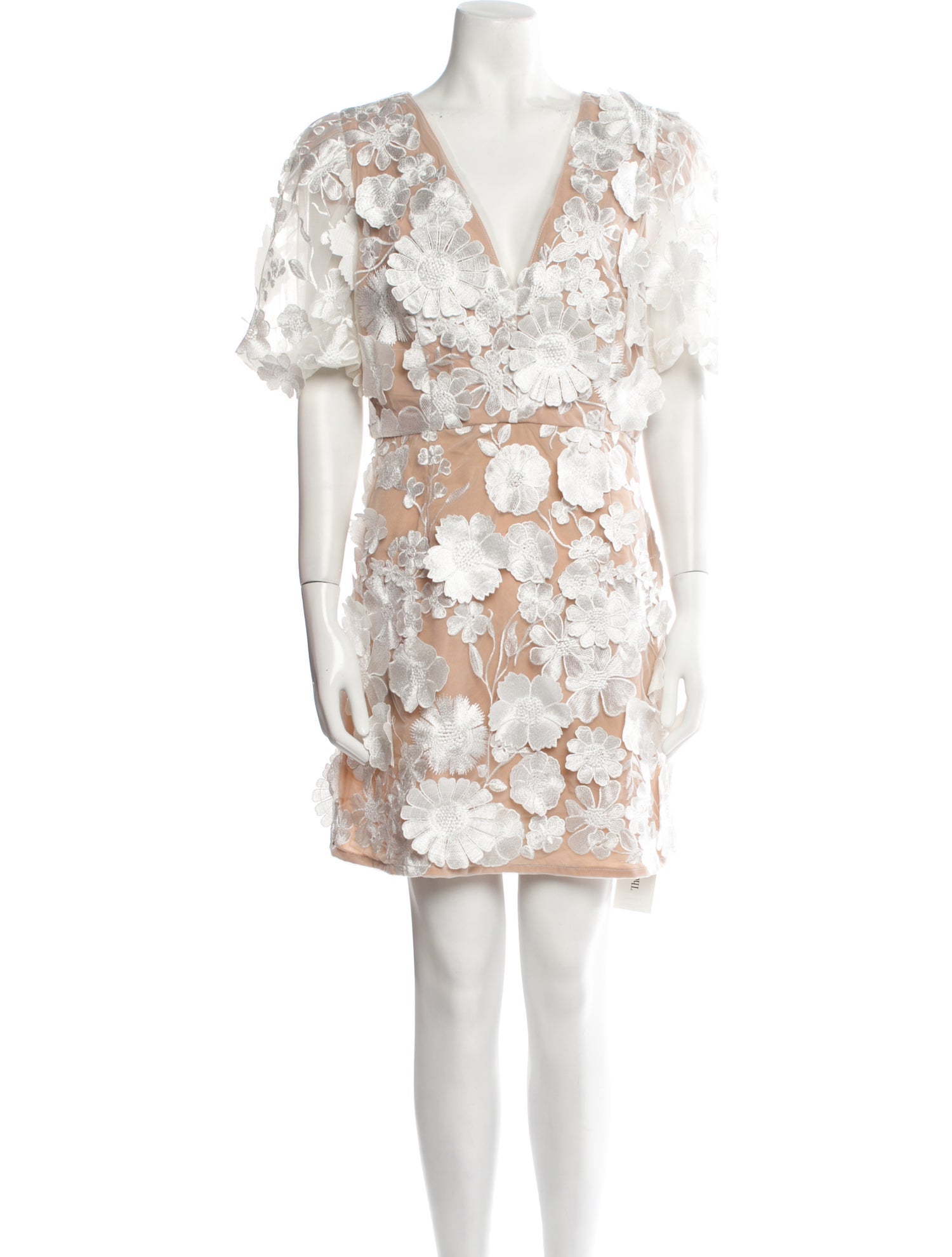 Elliatt Lace Pattern Mini Dress