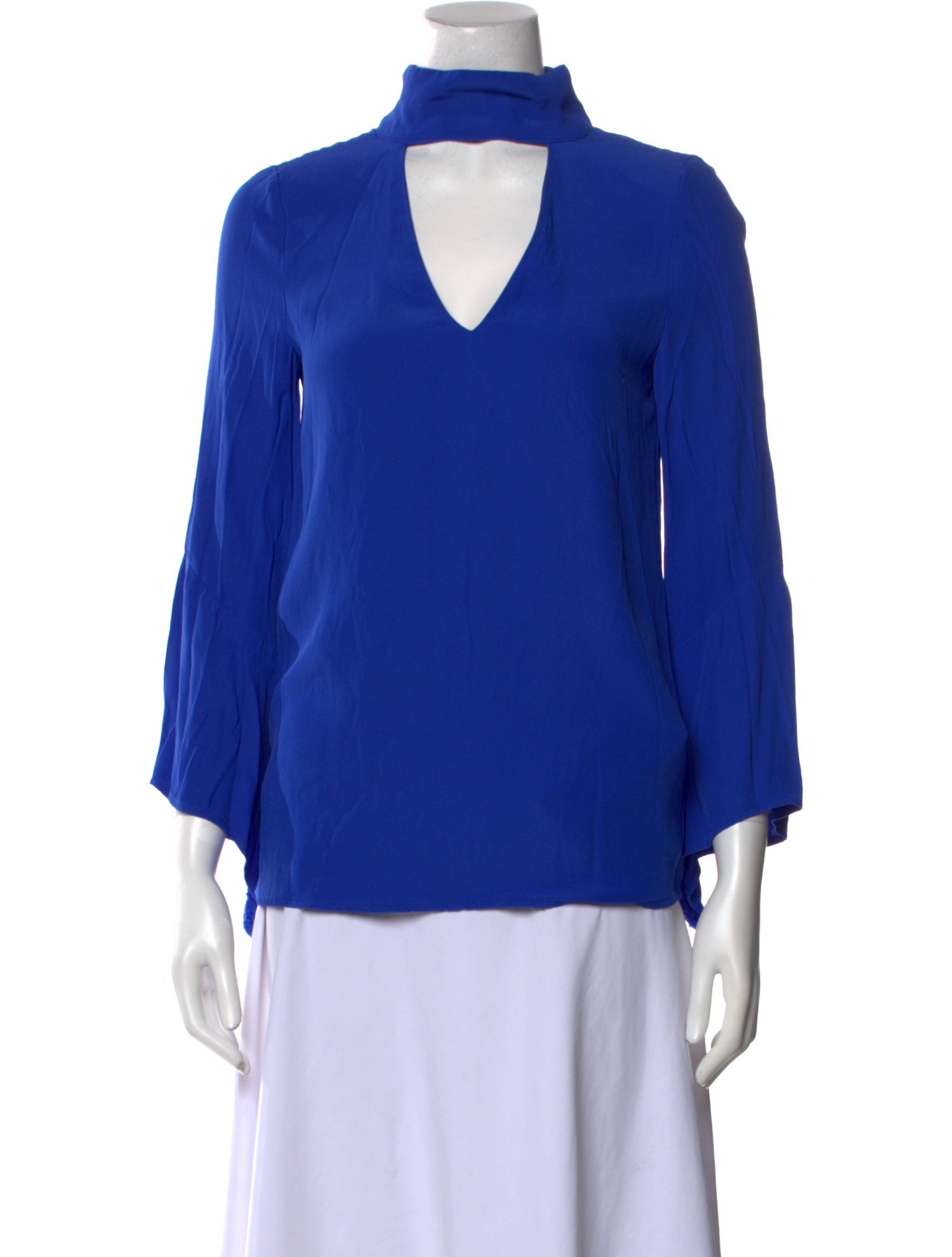 Elliatt Mock Neck Three-Quarter Sleeve Blouse
