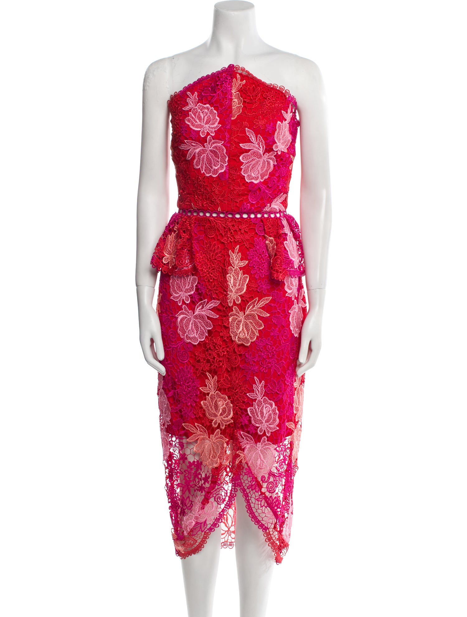 Elliatt Lace Pattern Midi Length Dress