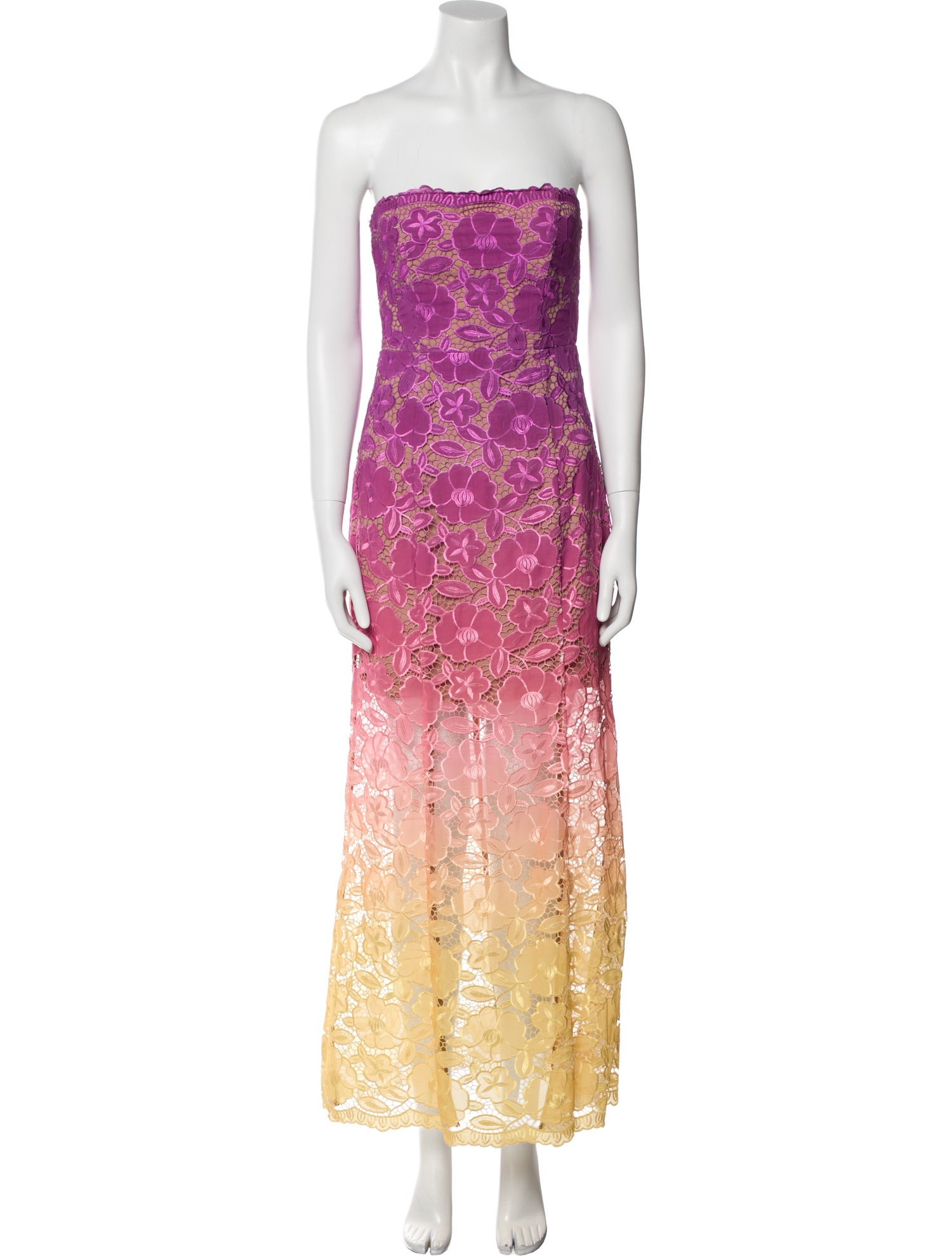 Elliatt Lace Pattern Long Dress