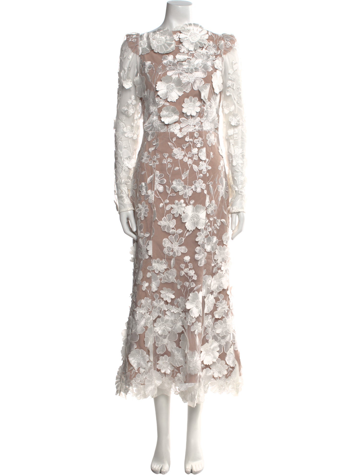 Elliatt Lace Pattern Long Dress