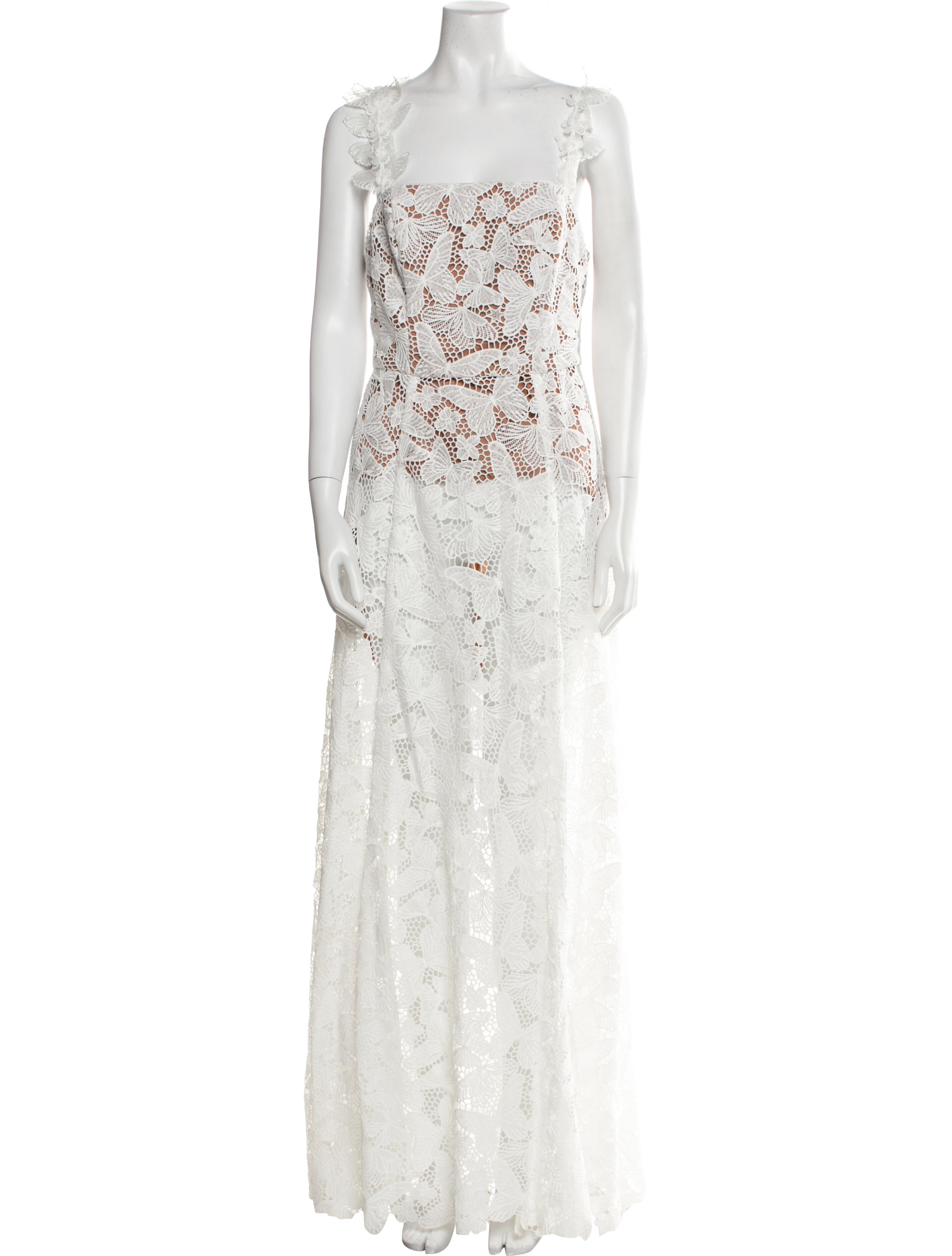 Elliatt Lace Pattern Long Dress