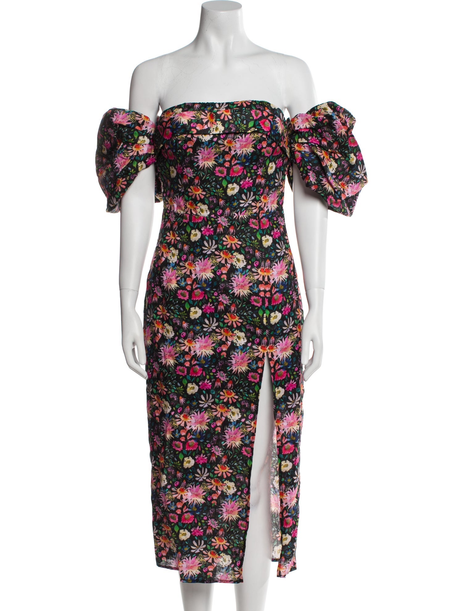 Elliatt Floral Print Midi Length Dress w/ Tags