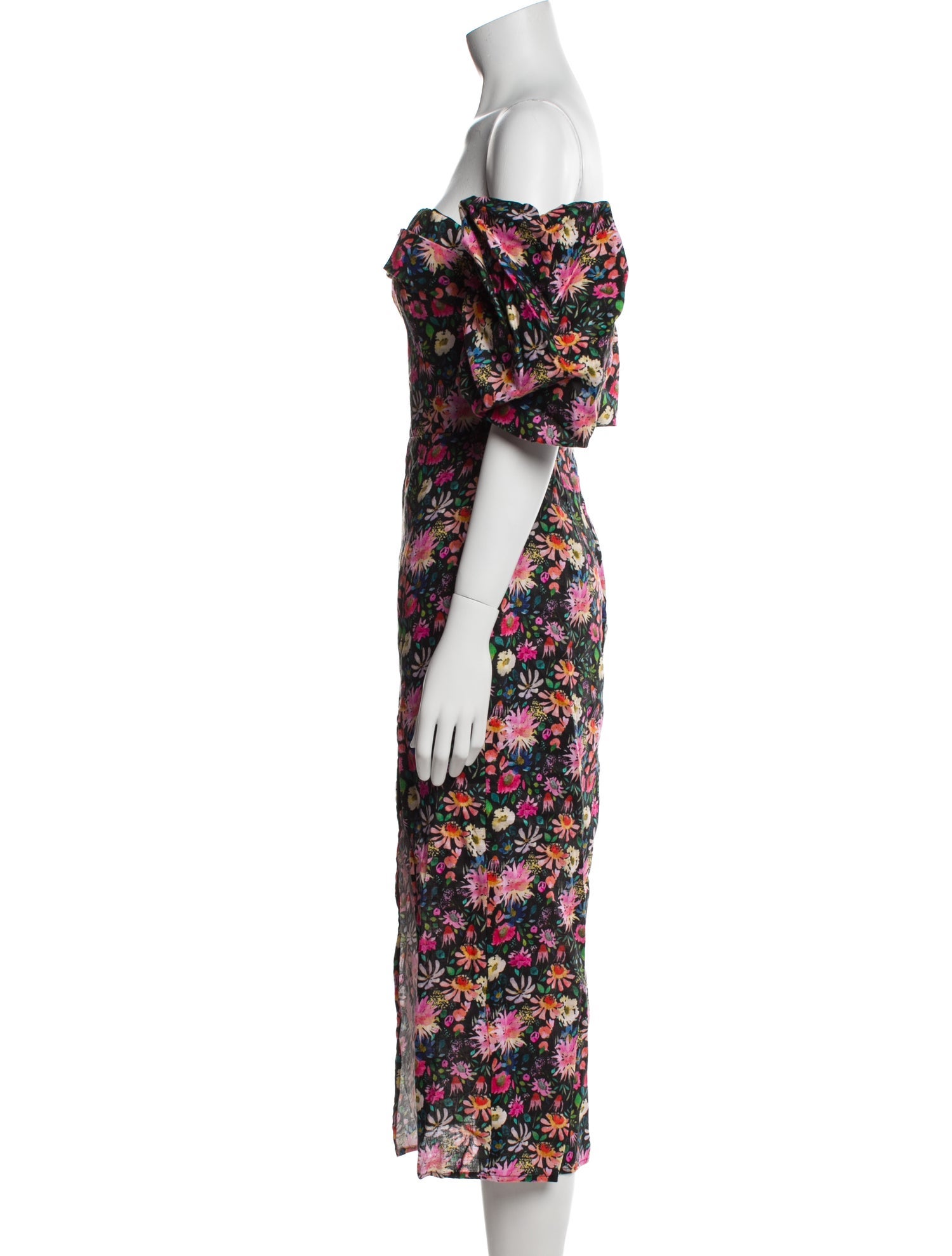 Elliatt Floral Print Midi Length Dress w/ Tags