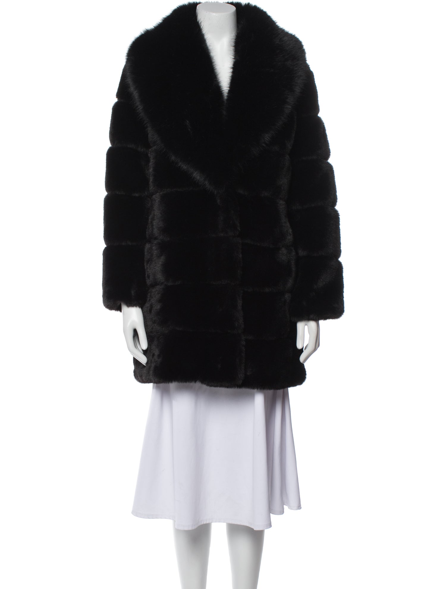 Elliatt Suede Faux Fur Coat