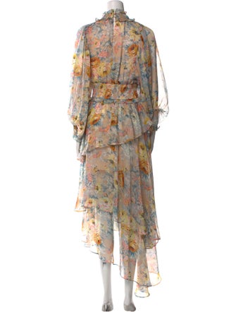 Elliatt Floral Print Midi Length Dress