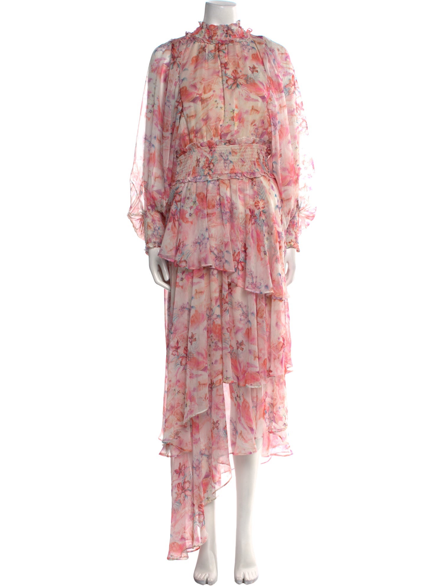 Elliatt Floral Print Midi Length Dress