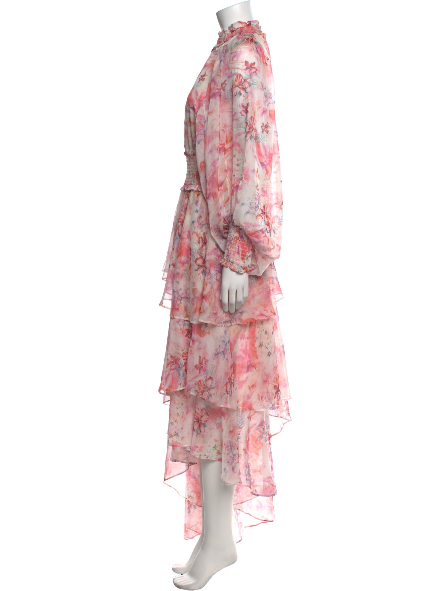 Elliatt Floral Print Midi Length Dress