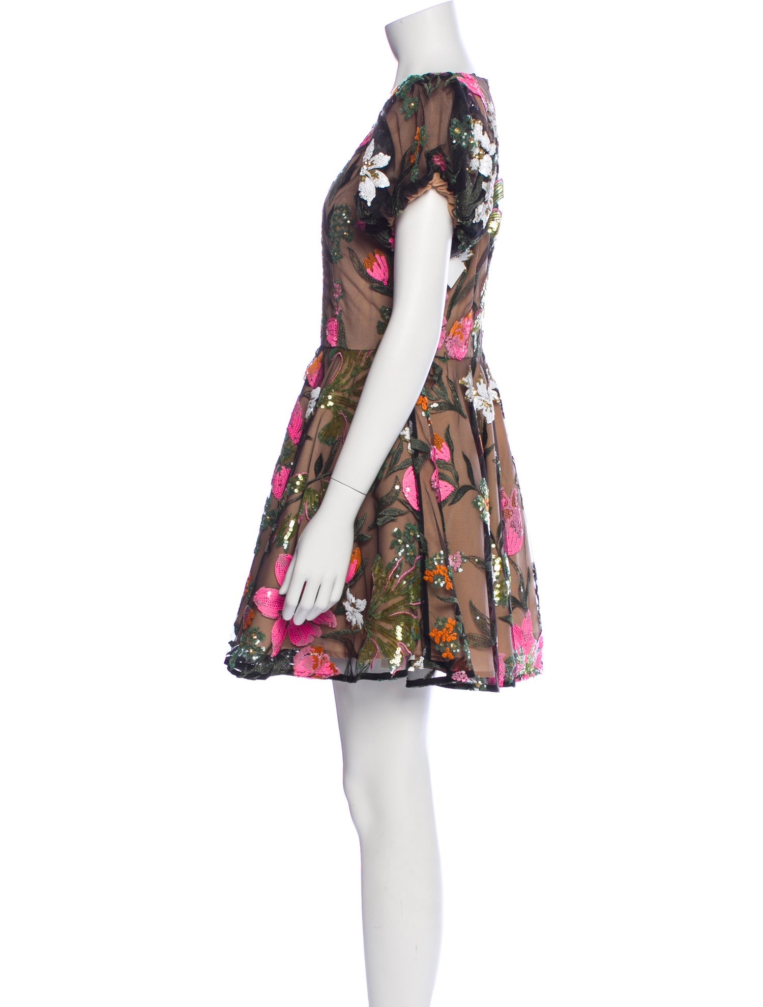 Elliatt Floral Print Mini Dress