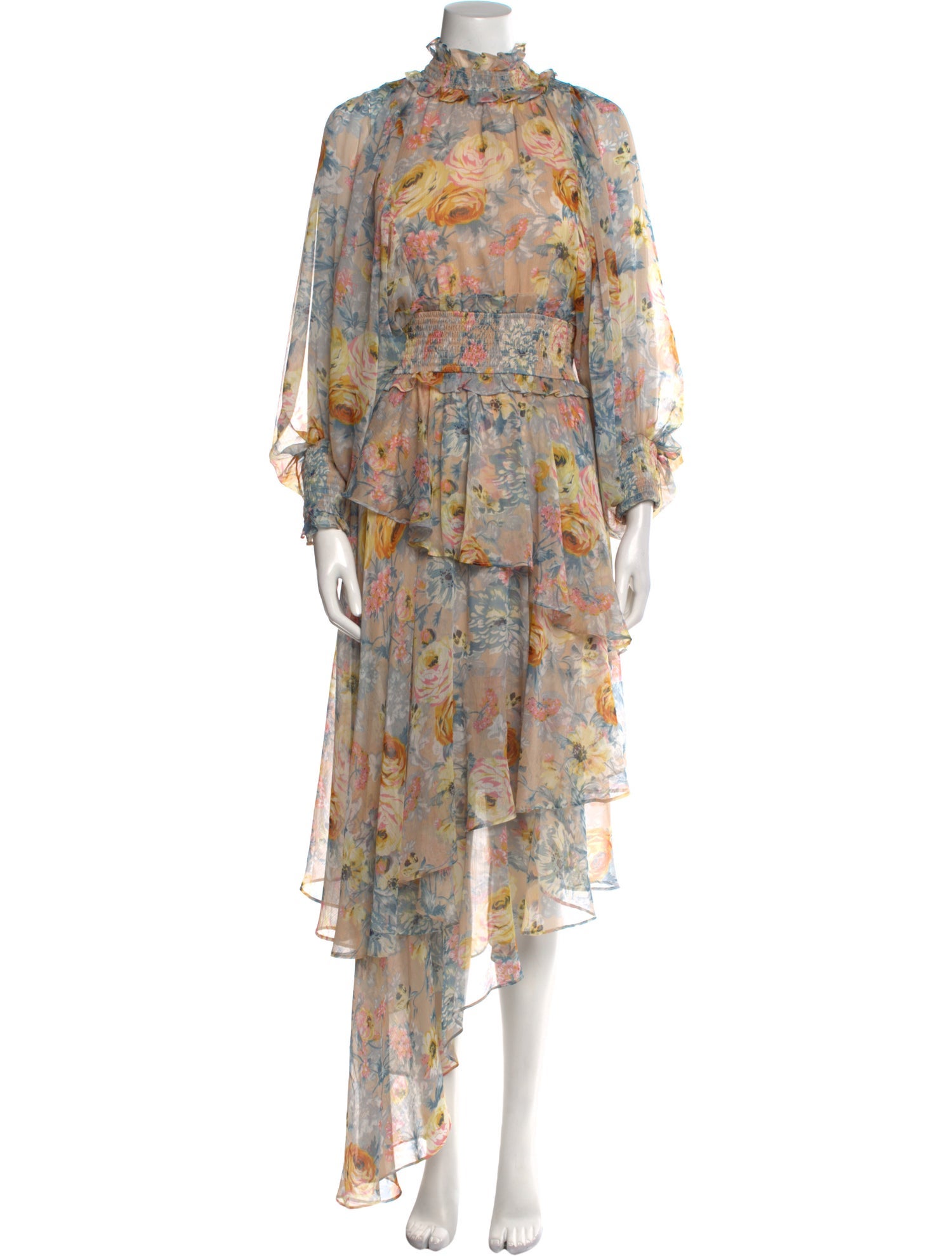 Elliatt Floral Print Long Dress w/ Tags