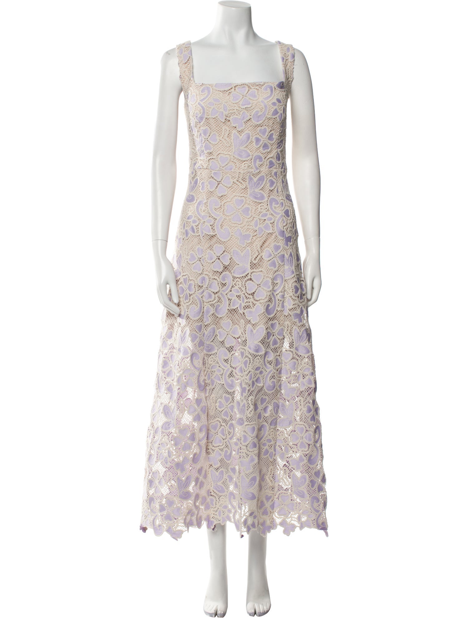 Elliatt Lace Pattern Long Dress