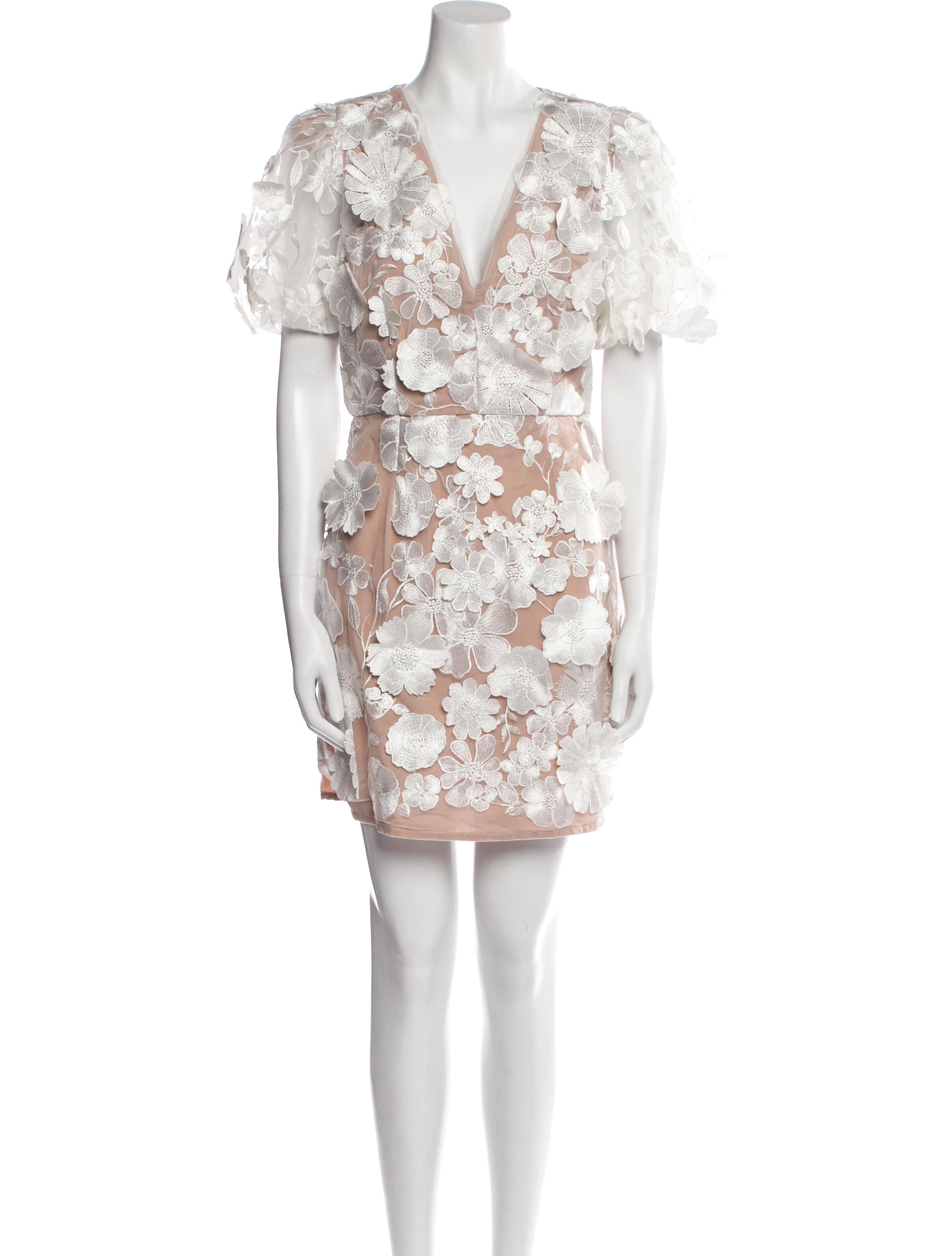 Elliatt Lace Pattern Mini Dress