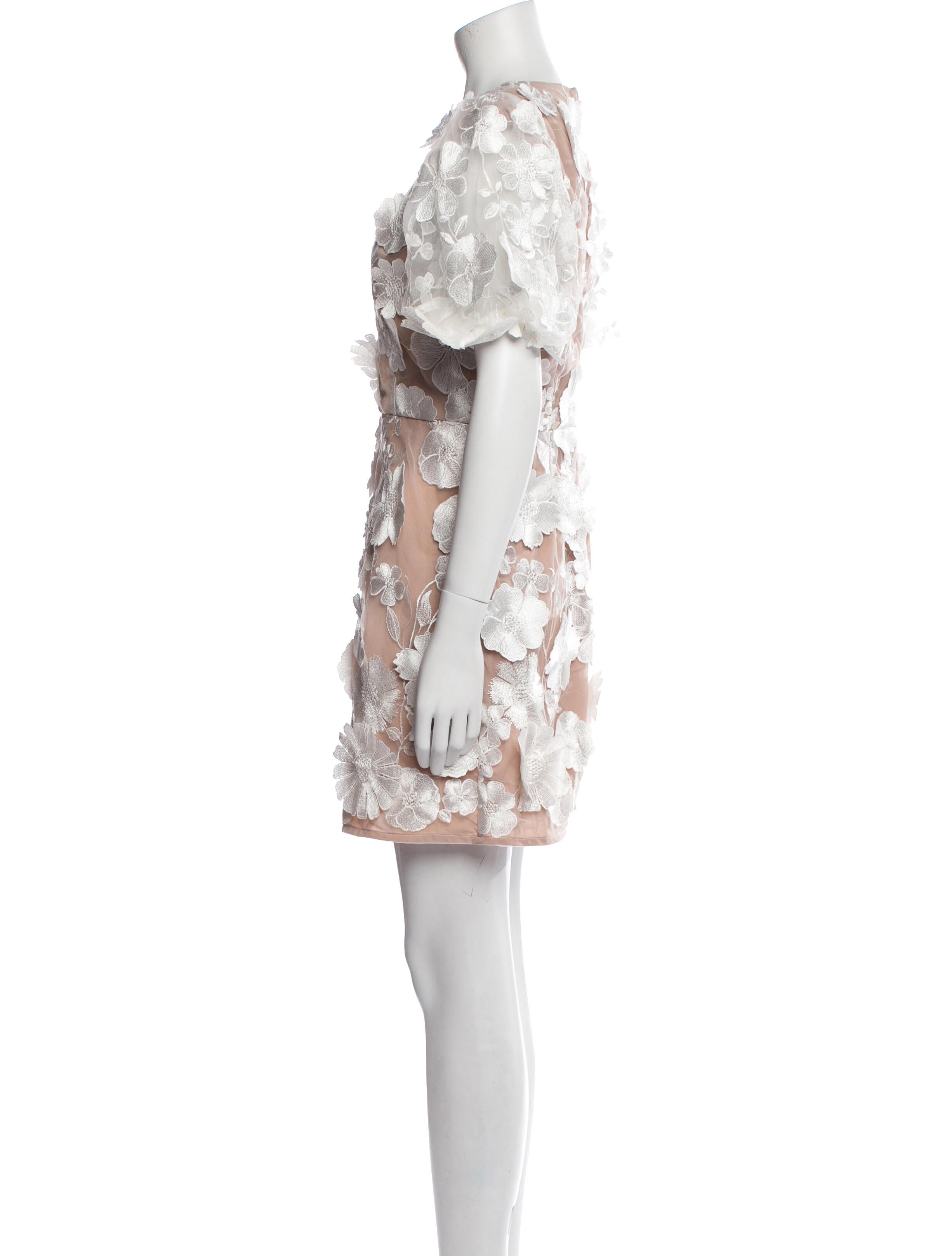 Elliatt Lace Pattern Mini Dress