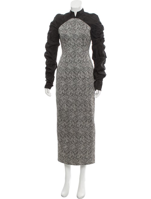 Eleanor Balfour Long Sleeve Maxi Dress Black