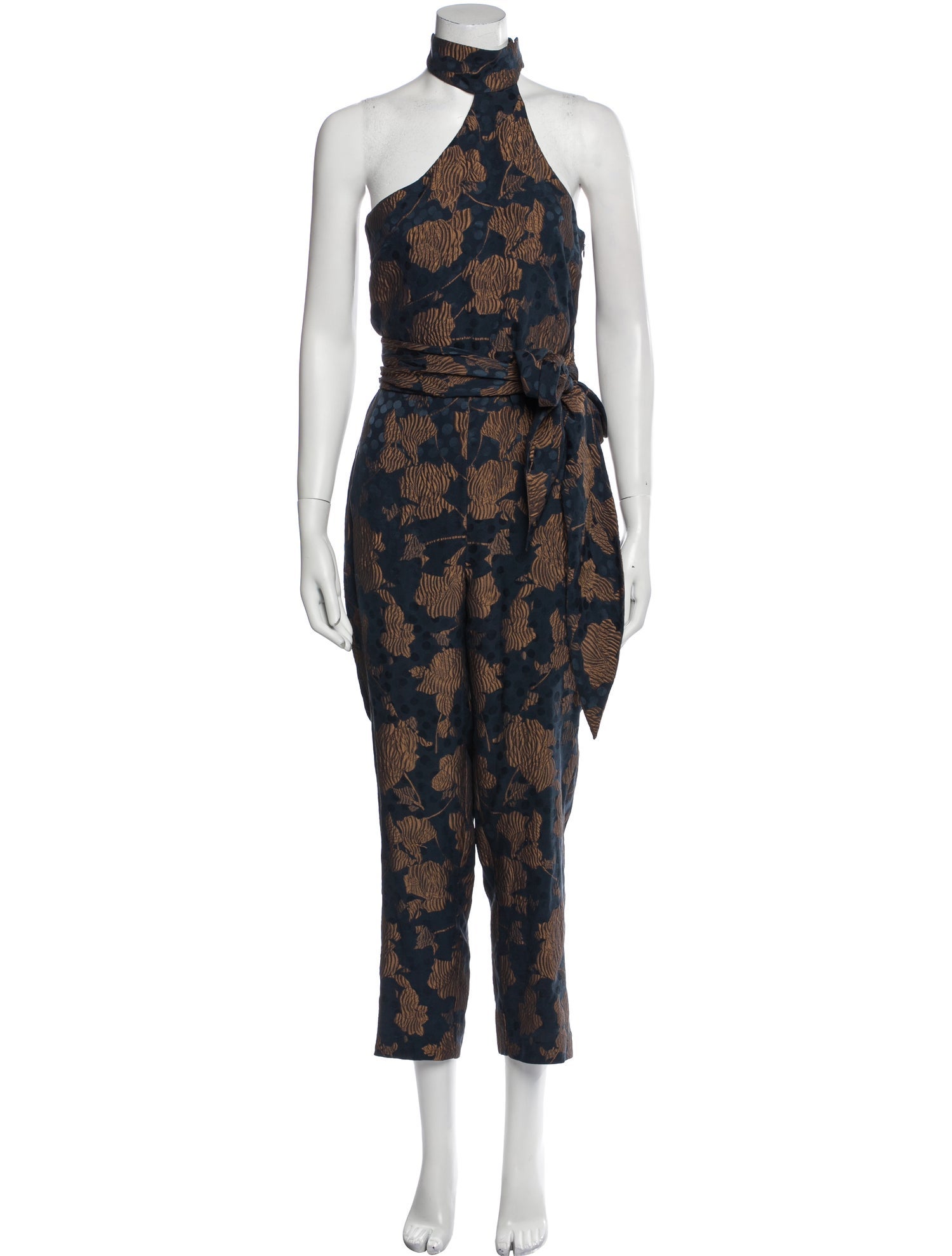 Eleanor Balfour Silk Floral Print Jumpsuit