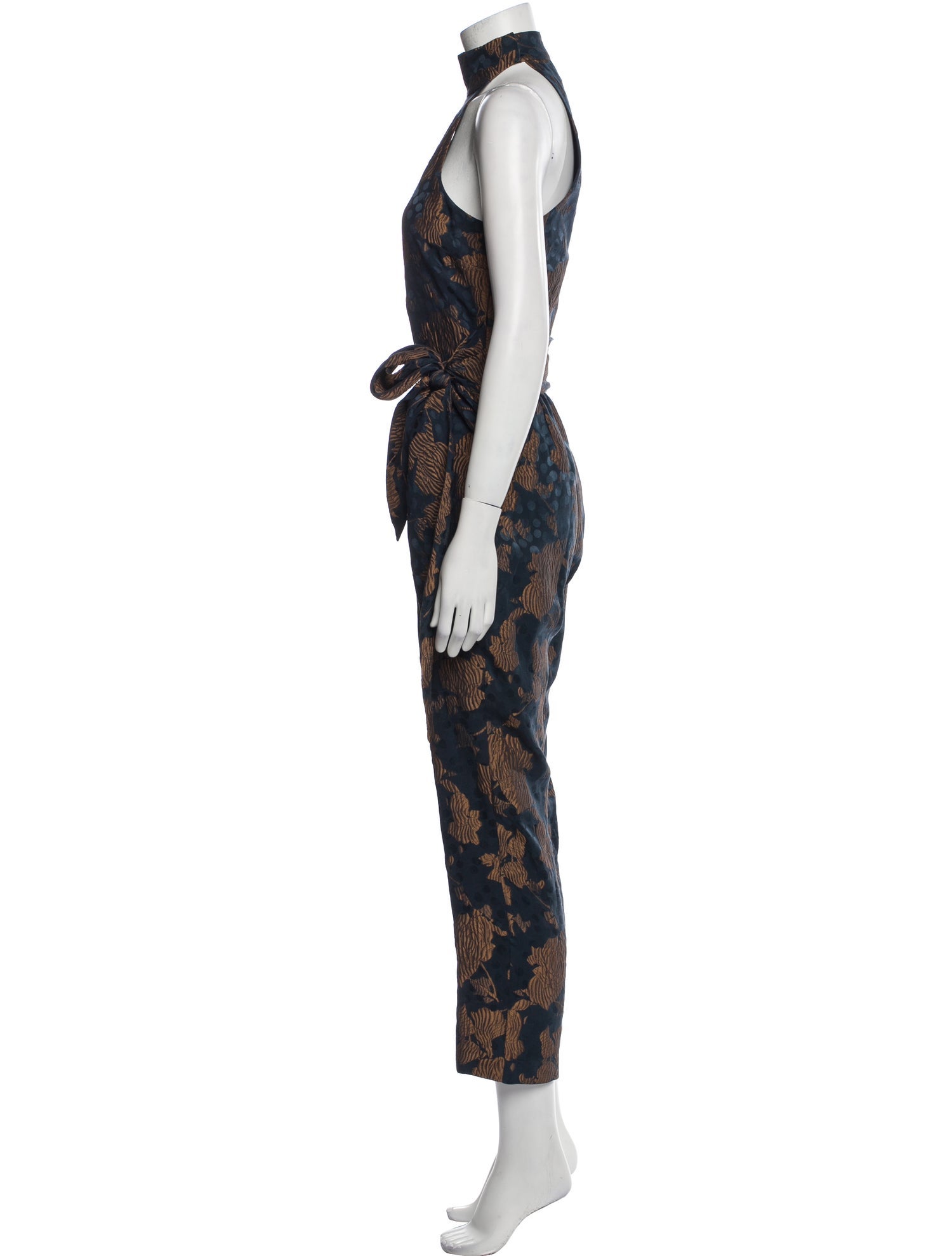 Eleanor Balfour Silk Floral Print Jumpsuit