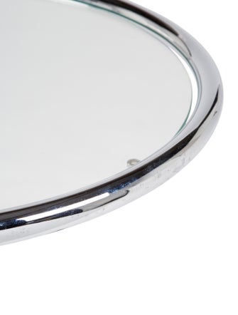 Eileen Gray Chrome & Glass Round Side Table