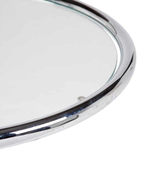 Eileen Gray Chrome & Glass Round Side Table