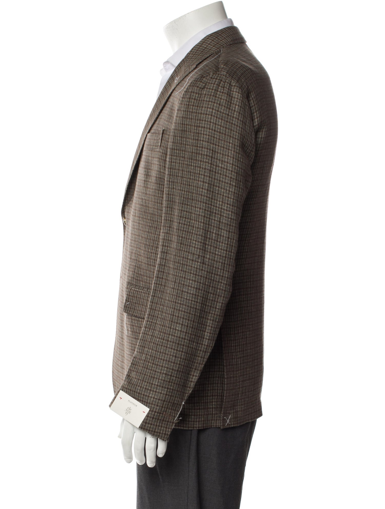 Eleventy Houndstooth Print Blazer w/ Tags