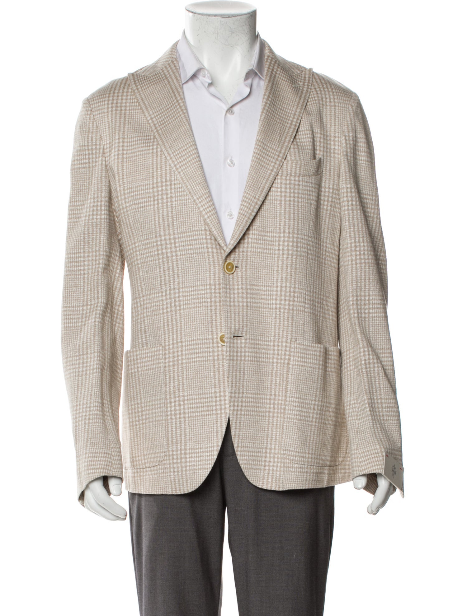 Eleventy Plaid Print Blazer