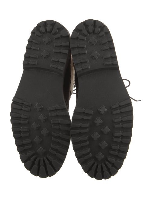 Eleventy Suede Combat Boots